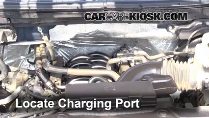 2012 Ford F-150 XLT 5.0L V8 FlexFuel Crew Cab Pickup Air Conditioner Recharge Freon
